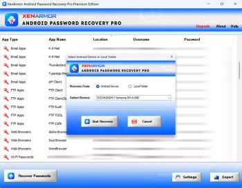 Android Password Recovery Pro скриншот № 1