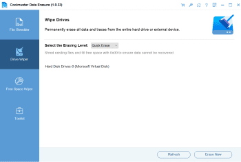 Coolmuster Data Erasure скриншот № 1