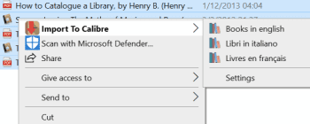 Calibre Import скриншот № 1